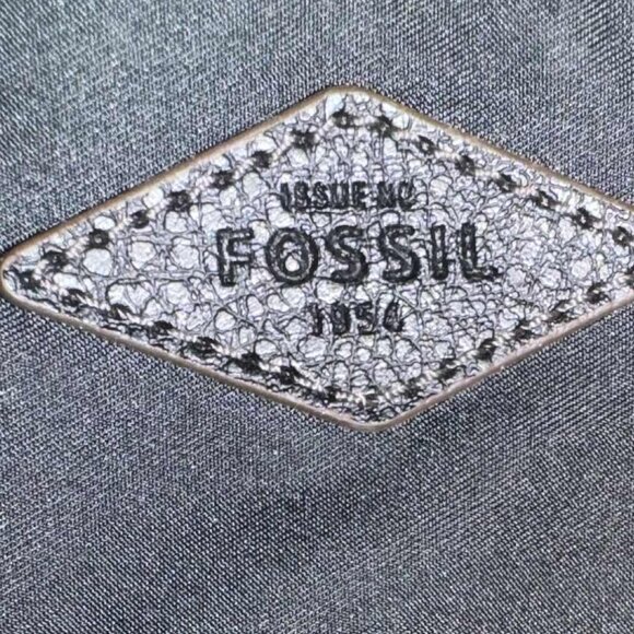 Fossil Avondale Black Leather Satchel Handbag Brass Hardware Excellent - Picture 13 of 16